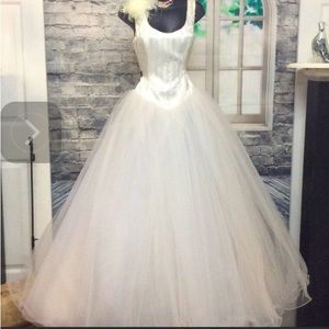 Beautiful ball gown by. A little bit of sparkle, a lot of glass beads.